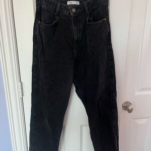Zara Women's Straight Leg Black Pants